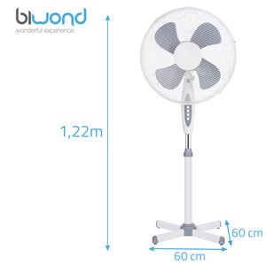 VENTILADOR DE PIE 45W | 3VELOCIDADES | COOLFEEL BIWOND - BW0083-1