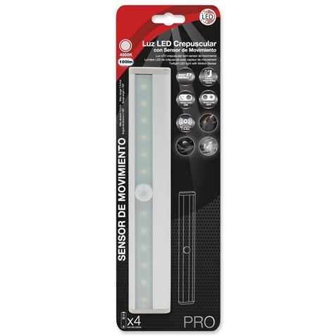 MINI REGLETA LED CON SENSOR 1W 100LUMEN 4000K SEVEON - 09816