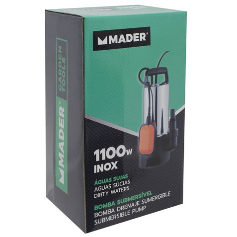 BOMBA DRENAJE AGUAS SUCIAS 1.100W MADER - 69058-3