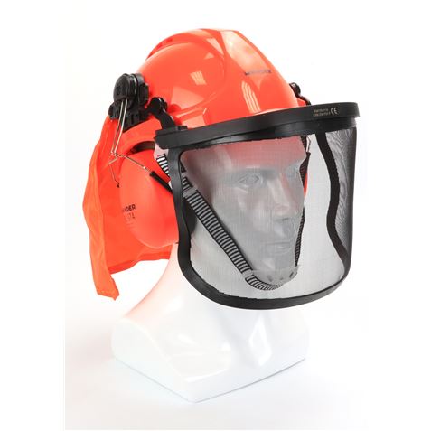 CASCO + PROTECCION FACIAL + AURICULARES MADER - 49059-3