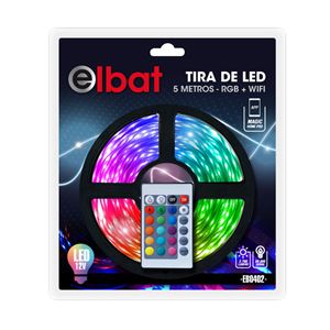 TIRA DE LED 12V 5 METROS RGB WIFI ELBAT - EB0402-1