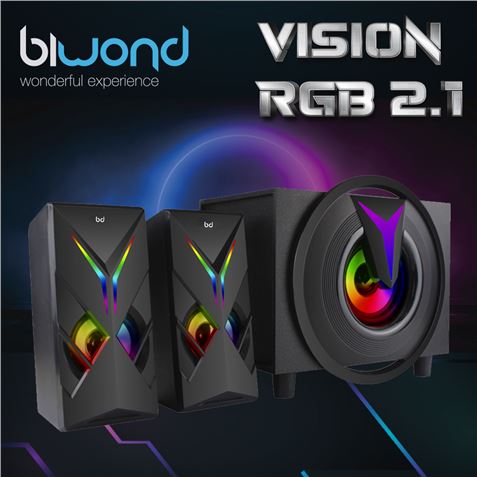 ALTAVOCES GAMING 2.1 16W VISION RGB BIWOND - BW0092-2 ALTAVOCES GAMING 2.1 16W VISION RGB BIWOND - BW0092-2