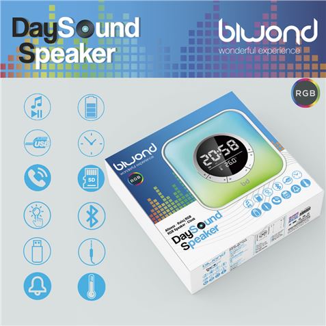 ALTAVOZ RELOJ RGB DAYSOUND SPEAKER BIWOND - BW0094-1