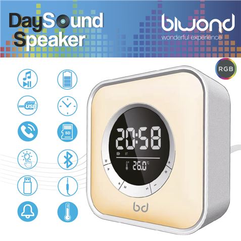 ALTAVOZ RELOJ RGB DAYSOUND SPEAKER BIWOND - BW0094-2