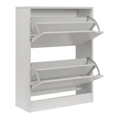 MUEBLE ZAPATERO NORDIC BLANCO 2 PUERTAS HBS - 5030770100-1