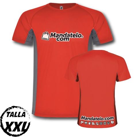 CAMISETA TÉCNICA COMBINADA 2 TEJIDOS MANDATELO.COM TALLA XXXL