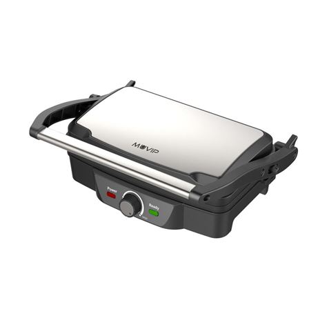 REACONDICIONADA SANDWICHERA GRILL INOXIDABLE 1600W 180º MUVIP - MV0190