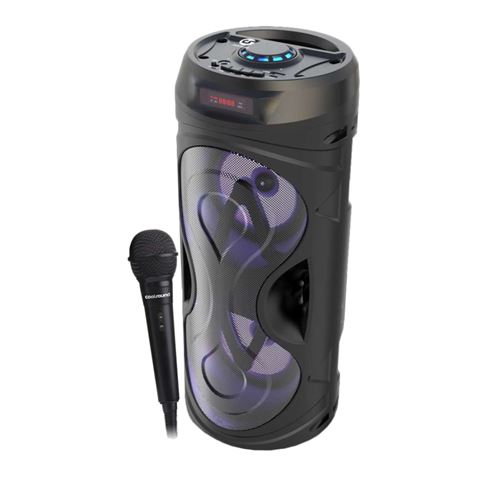 Altavoz torre Karaoke TWS, incluye 2 micrófonos inalámbricos, mando