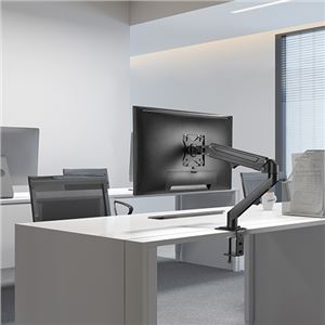 REACONDICIONADO SOPORTE DE MESA 1 MONITOR 17"-27" CON PISTON DE GAS CROMAD - CR1111-5