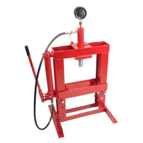 REACONDICIONADA PRENSA HIDRAULICA MANUAL 10 TON MANOMETRO MADER - 63566-3