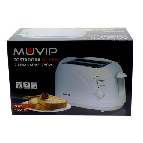 REACONDICIONADA TOSTADORA DE PAN 750W MUVIP - MV0161-1 REACONDICIONADA TOSTADORA DE PAN 750W MUVIP - MV0161-1