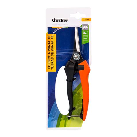 TIJERA PARA VENDIMIA DE PUNTA 18CM STOCKER - 79006_3