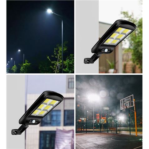 REACONDICIONADA FAROLA LED COB SOLAR 4500LM + SENSOR + MANDO ELBAT - EB0377-2