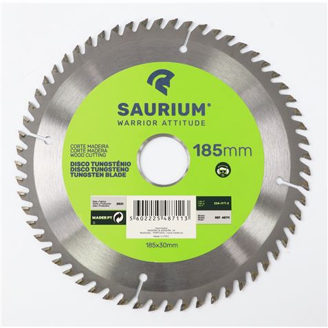 PACK 3 DISCOS CORTE MADERA PARA SIERRAS 185MM. SAURIUM - 48711-1