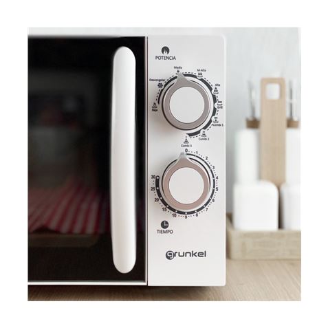 MICROONDAS CON GRILL 20L. 800W. GRUNKEL - MWG-20SG-1