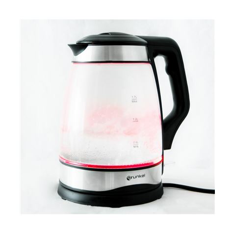 HERVIDOR DE AGUA 1.7 LITROS 2.000W. DEPOSITO CRISTAL GRUNKEL - HV-16CRISTAL-2