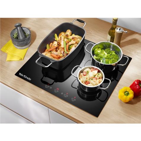 PLACA DE INDUCCIÓN 3 FUEGOS 6.800W. MX-ONDA - MX-PI2624-1