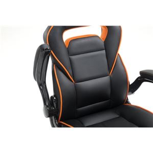 REACONDICIONADA SILLA GAMING GM400 NEGRO/NARANJA MUVIP - MV0125 OK (8)