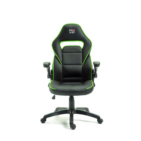 REACONDICIONADA SILLA GAMING GM400 NEGRO/VERDE MUVIP - MV0126 (1)