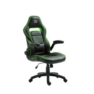 REACONDICIONADA SILLA GAMING GM400 NEGRO/VERDE MUVIP - MV0126 (2) REACONDICIONADA SILLA GAMING GM400 NEGRO/VERDE MUVIP - MV0126 (2)