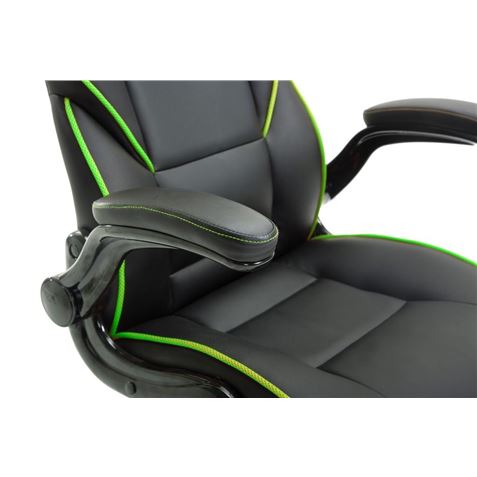 REACONDICIONADA SILLA GAMING GM400 NEGRO/VERDE MUVIP - MV0126 (6) REACONDICIONADA SILLA GAMING GM400 NEGRO/VERDE MUVIP - MV0126 (6)