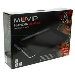 REACONDICIONADA PLANCHA DE ASAR 28X28CM 1500W MUVIP - MV0166-2