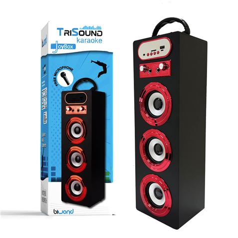 ALTAVOZ BLUETOOTH JOYBOX TRISOUND KARAOKE NEGRO BIWOND - 56474-1
