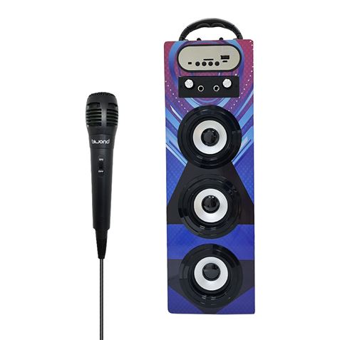 ALTAVOZ BLUETOOTH JOYBOX TRIDOUND KARAOKE AZUL BIWOND - 56475
