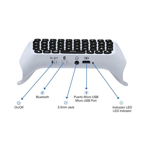 TECLADO INALAMBRICO MANDO PS5 - 56716-1 TECLADO INALAMBRICO MANDO PS5 - 56716-1