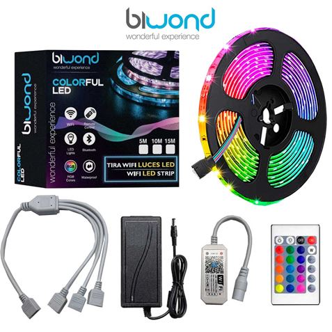 TIRA LED RGB WIFI 15M COLORFUL BIWOND - BW0106-1