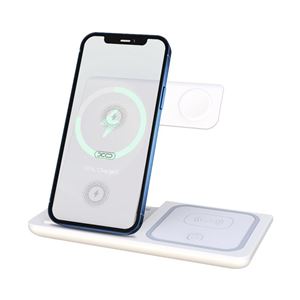 REACONDICIONADA ESTACION DE CARGA TRIPLE INALAMBRICA WX023 15W BLANCA XO - XOWX023WH-1