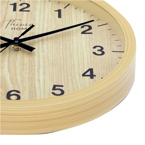 RELOJ DE PARED COLOR MADERA - 81029-1