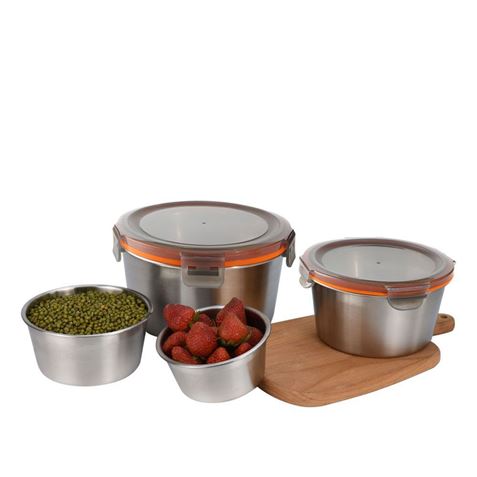 TUPPER ACERO INOXIDABLE 1 LITRO APTO MICROONDAS QUTTIN - BQ01032873603-1