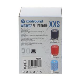 REACONDICIONADO ALTAVOZ BLUETOOTH XXS 3W NEGRO COOLSOUND - XXS-1