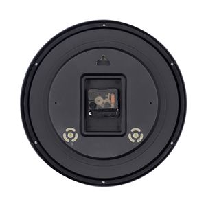 RELOJ DE PARED NEGRO ESFERA BLANCA - 81020H-2