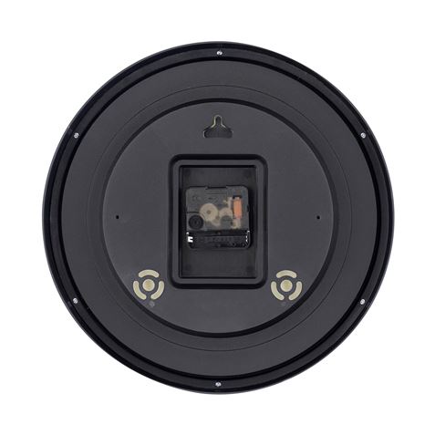 RELOJ DE PARED NEGRO ESFERA BLANCA - 81020H-2