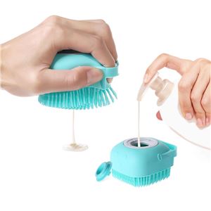 CEPILLO DISPENSADOR CHAMPU MASCOTAS AZUL - 56712-1