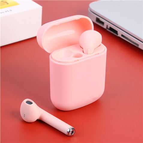 MINI AURICULARES BLUETOOTH TWS I12 ROSA - 56720-1