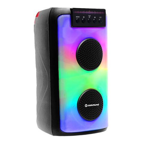 ALTAVOZ BLUETOOTH PARTY BOOM A370 2X3" 50W | 1 X MICROFONO COOLSOUND - CS0249-2