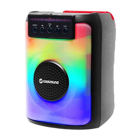 ALTAVOZ BLUETOOTH PARTY BOOM A380 3" 20W | 1 X MICROFONO COOLSOUND - CS0250-1