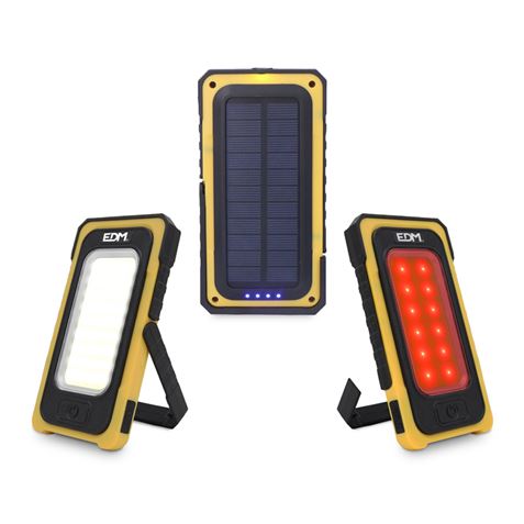 LINTERNA LED SOLAR RECARGABLE 10W COB 750 LUMENS - 36126-1