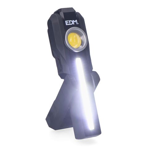 LINTERNA TALLER REDONDA CON IMAN LED 200+200+50 LUMEN - 36128-2