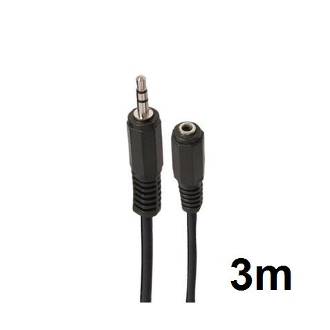 Cable Alargador de Auriculares Minijack Macho/Hembra 10m
