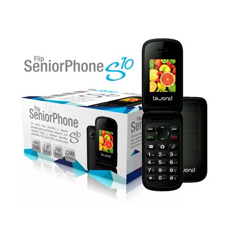 REACONDICIONADO TELEFONO S10 DUAL SIM SENIOR PHONE NEGRO BIWOND - 51618