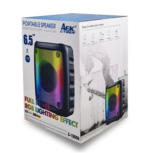 ALTAVOZ BLUETOOTH 6.5" RGB | TWS | SD | USB | FM AEK CYBER - S-10608-1