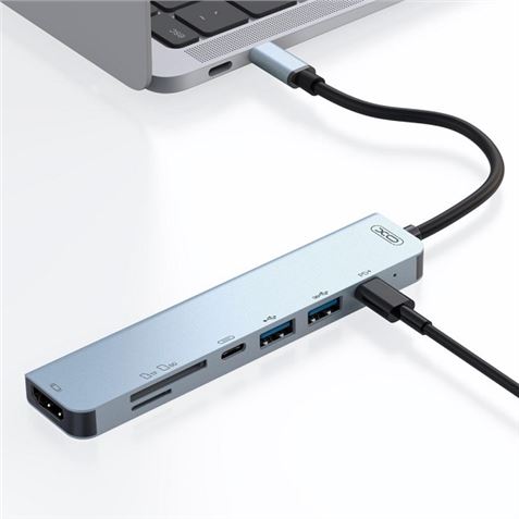 ADAPTADOR TIPO C HUB008 7 EN 1 XO - XOHUB008-4 ADAPTADOR TIPO C HUB008 7 EN 1 XO - XOHUB008-4