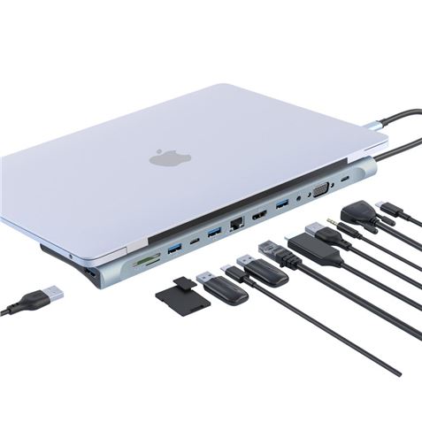 ADAPTADOR TIPO C HUB010 12 EN 1 XO - XOHUB010-2 ADAPTADOR TIPO C HUB010 12 EN 1 XO - XOHUB010-2