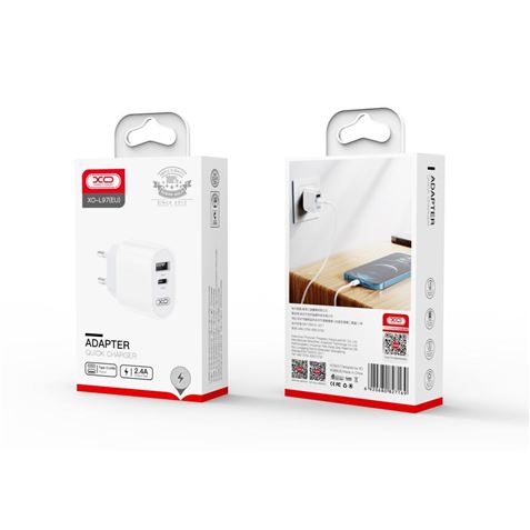 CARGADOR DE CORRIENTE L97 TIPO C + USB XO - XOL97-4
