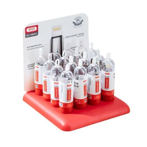 PACK EXPOSITOR NB221 16 CABLES LIGHTNING METAL 1 METRO XO - XONB221-2