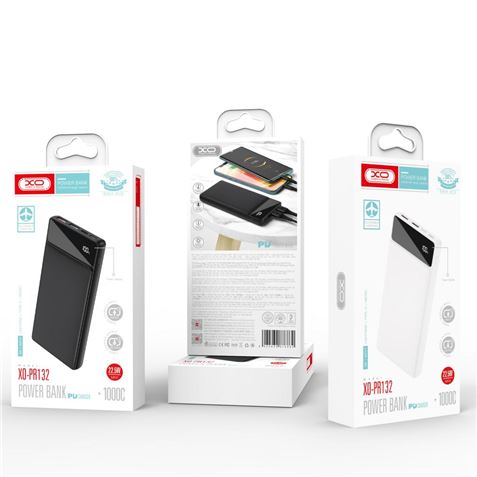 POWERBANK PR132 10000MAH | LCD | TIPO C 20W + USB | NEGRA XO - XOPR132BK-1